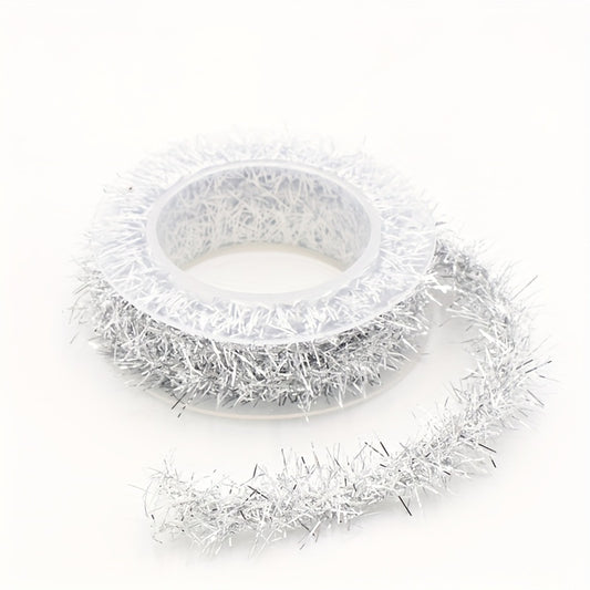 Colorful Metallic Wire Ribbon for Christmas Tree Decoration and Gift Wrap