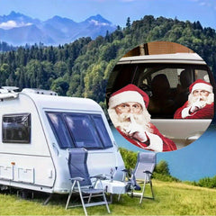 1pc Santa Car Sticker Merry Christmas Decorations For Car Decals
