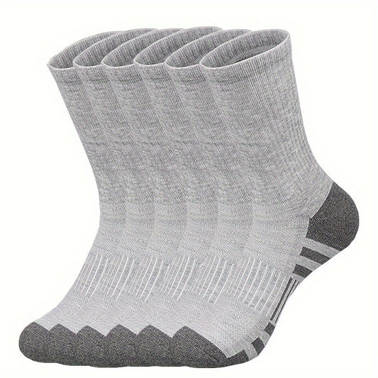 Men's Mid Crew Sport Socks Absorb Sweat Breathable for Basketball