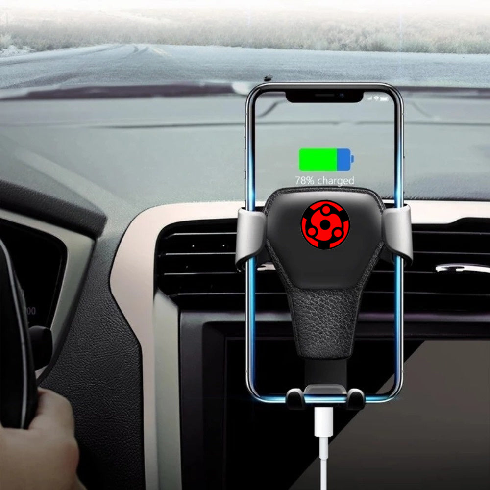 Gravity Car Phone Holder Air Vent Clip Mount Mobile Cell Stand Red Lucky Cloud