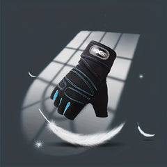 Unisex Fingerless Gloves Sports Non-slip Half Finger Gloves