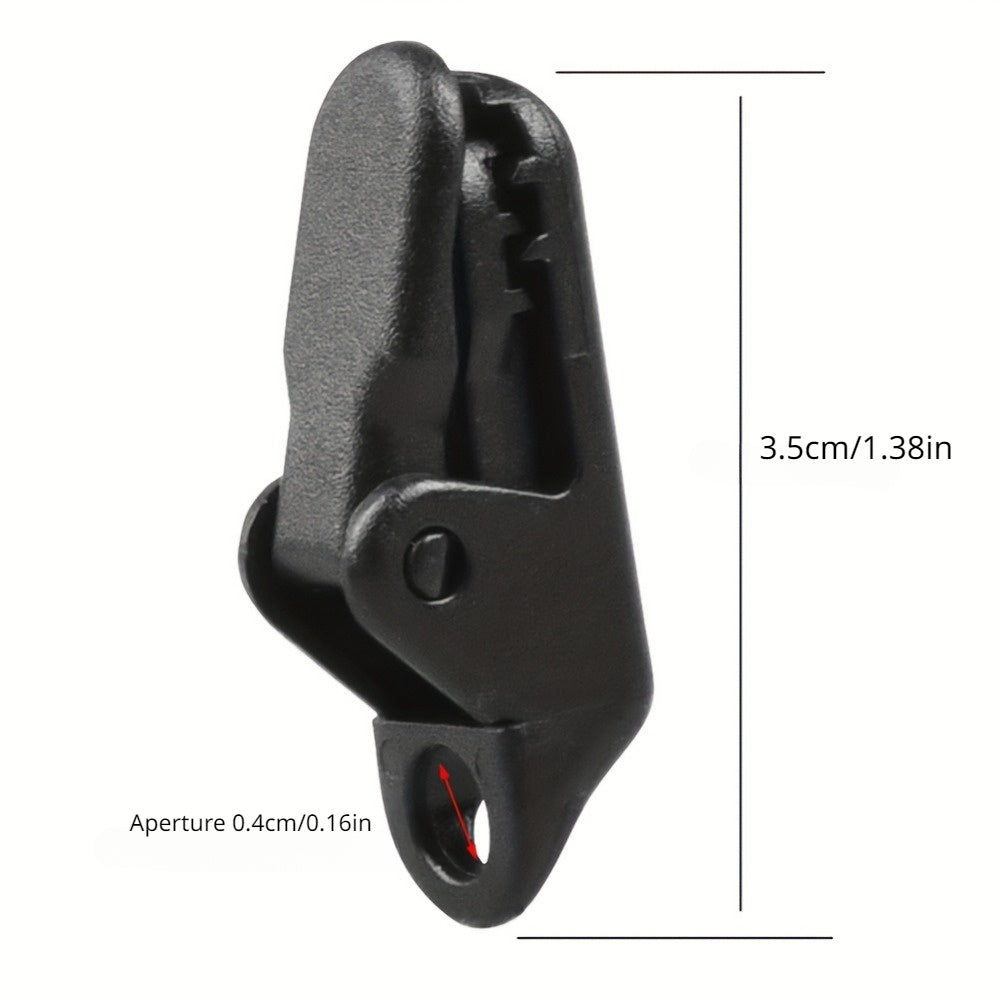 12pcs Windproof Tent Clamp with Carabiner Hook for Camping