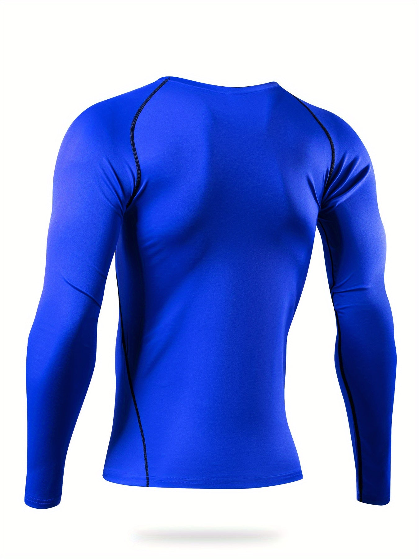 Solid Compression Shirts Men Long Sleeve Athletic Baselayer Undershirt