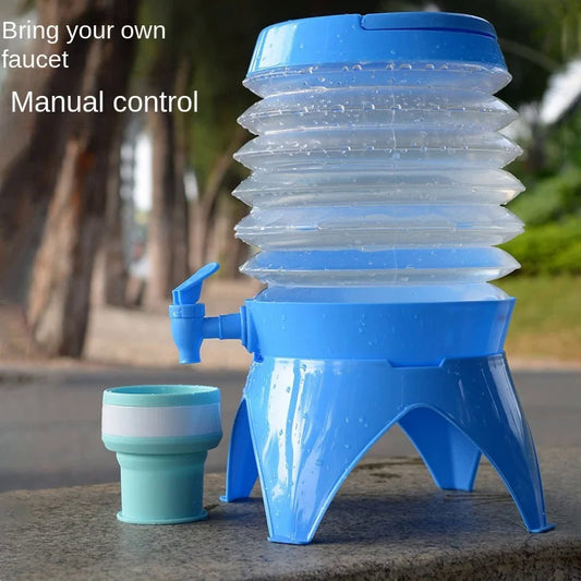 Large Capacity Folding Water Bucket Telescopic Water Container With Faucet