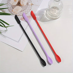 Mini Silicone Spatula for Resin Mixing Reusable Tiny Thin Jar Scraper