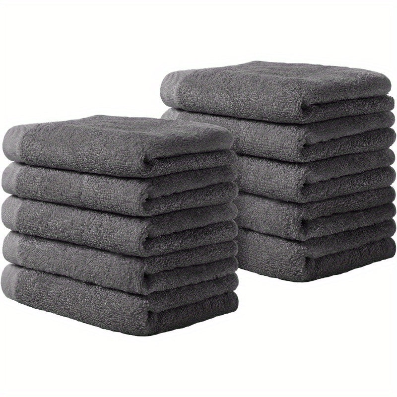 10pcs Washcloths Towel Set For Bathroom Hotel Spa Kitchen Purpose