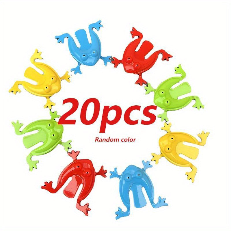 20pc Jumping Frog Bounce Fidget Toys Assorted Stress Reliever Birthday Gift
