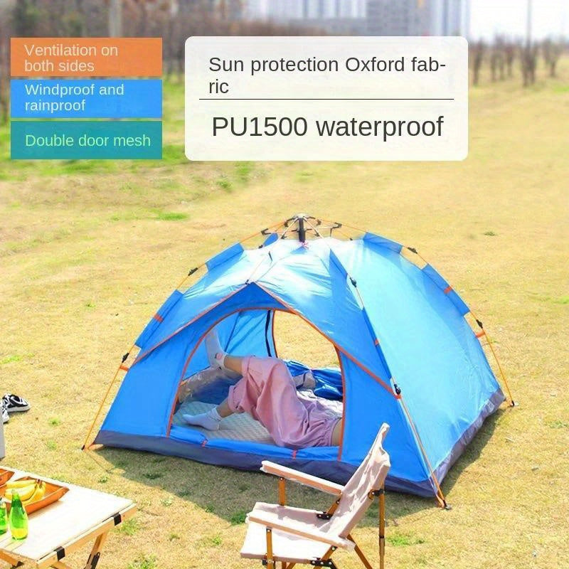 Foldable Camping Tent with Sunscreen and Insect Proof