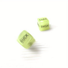 2pcs Glow-in-the-Dark Sexy Dices English Characters Gift
