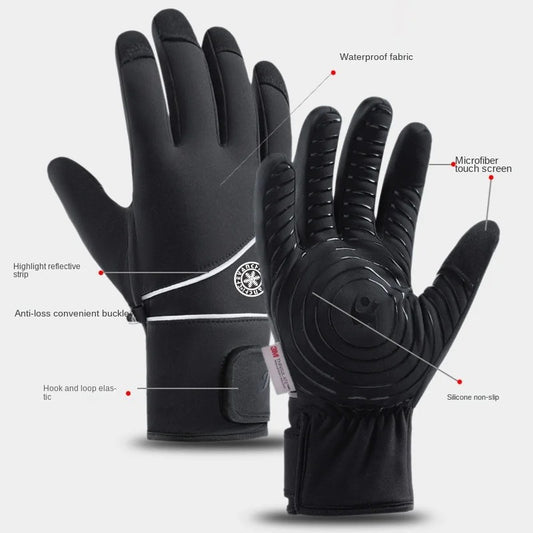 Ski Cycling Gloves Winter Waterproof Coldproof Touch Screen Non slip Gloves