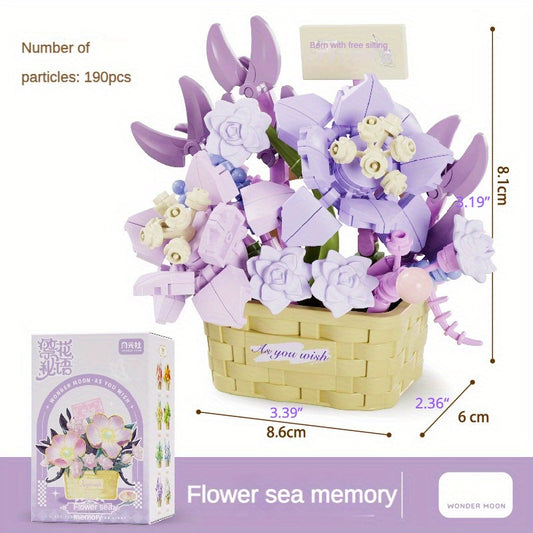 Building Blocks Flowers Toy, Party Favors - Christmas Gift