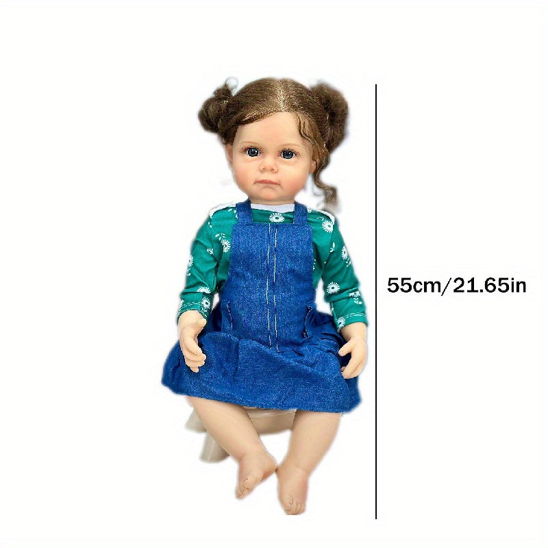 21 65in Simulative Doll Realistic Soft Silicone Doll Christmas
