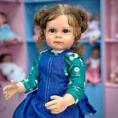 21 65in Simulative Doll Realistic Soft Silicone Doll Christmas