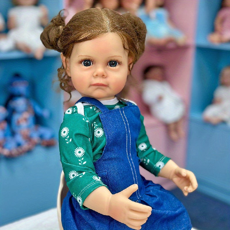 21 65in Simulative Doll Realistic Soft Silicone Doll Christmas