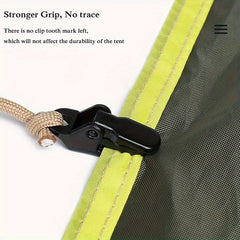 10pcs Tent Tarp Clips Heavy Duty Camping Equipment
