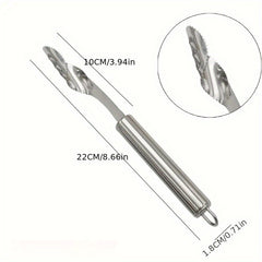 Stainless Steel Pepper Seed Corer Remover Tool - Easy Seed Removal