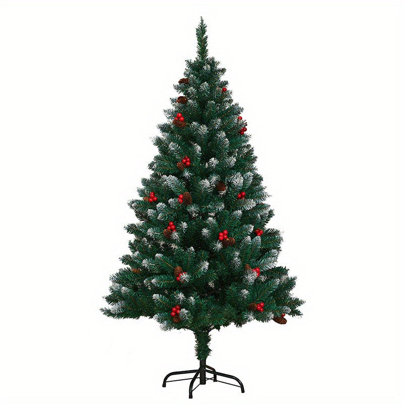 Encrypted PVC Christmas Tree with Metal Stand - Home Office Party Decor