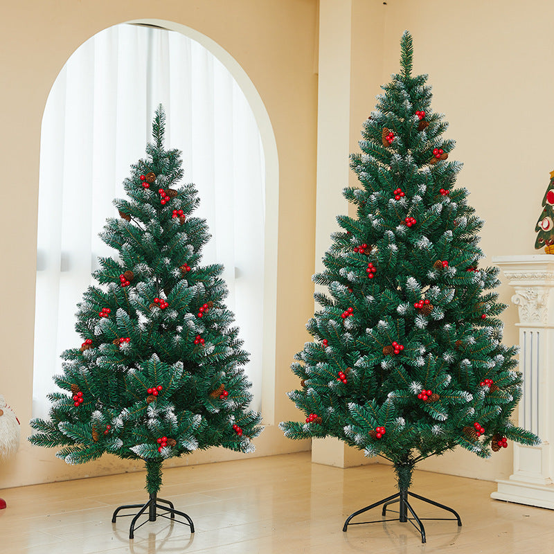 Encrypted PVC Christmas Tree with Metal Stand - Home Office Party Decor