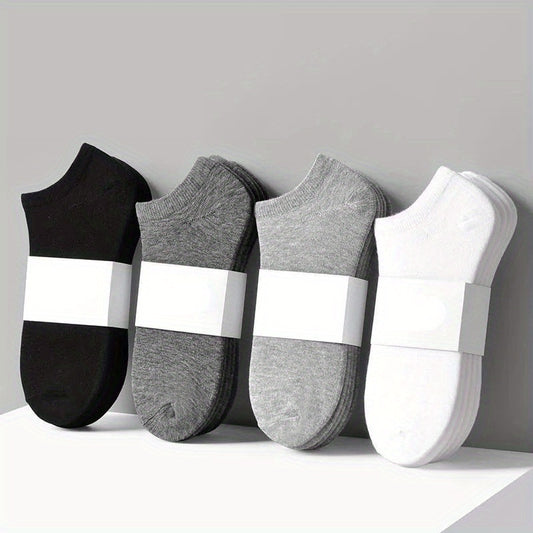 5 Pairs Ankle Socks Solid Cotton Sports Socks Low Cut