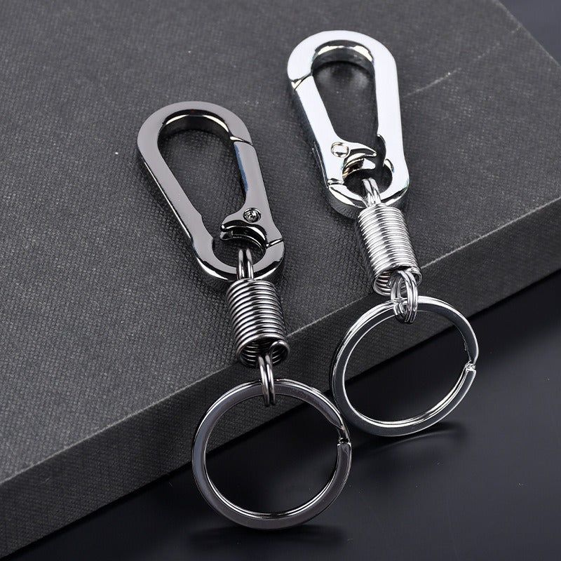 10pcs Mountaineering Buckle Spring Ring Keychain Backpack Small Gift