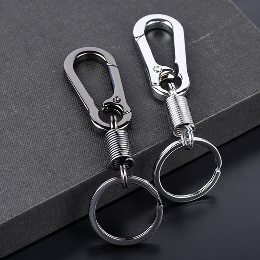10pcs Mountaineering Buckle Spring Ring Keychain Backpack Small Gift
