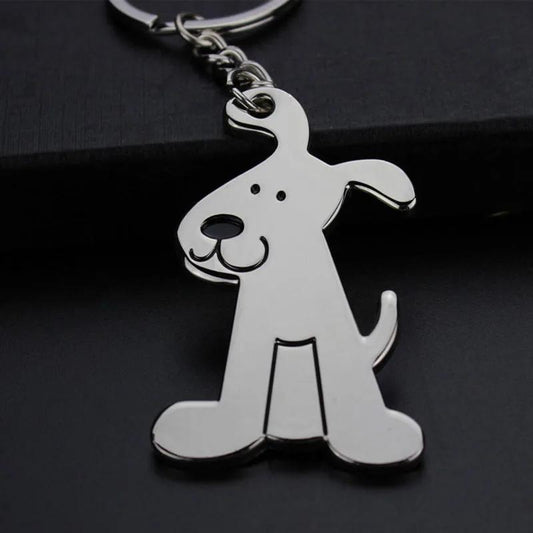 Poodle Dog Bone Key Chain Cute Car Key Pendant