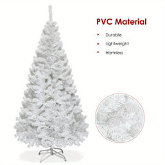 6ft PVC Christmas Tree with Metal Stand