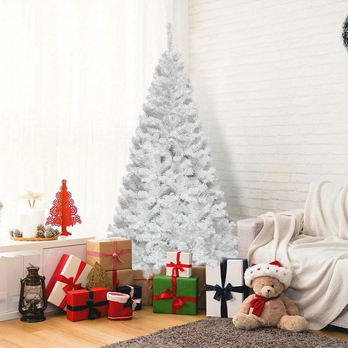 6ft PVC Christmas Tree with Metal Stand