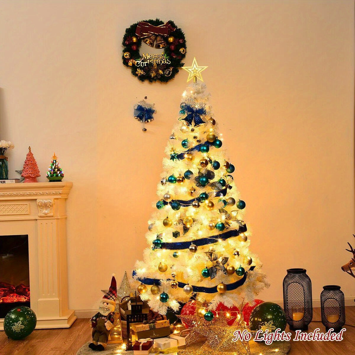 6ft PVC Christmas Tree with Metal Stand