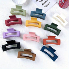 Large Hair Claw Clip Hollow Square Non-slip Hair Clip Women Girls Daily Party