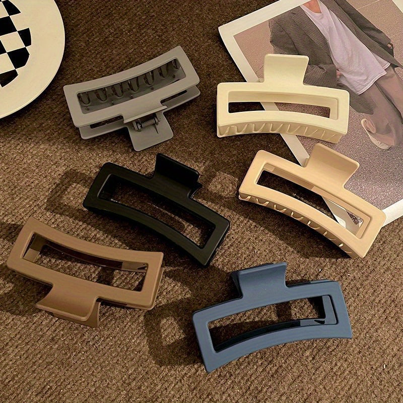 Large Hair Claw Clip Hollow Square Non-slip Hair Clip Women Girls Daily Party