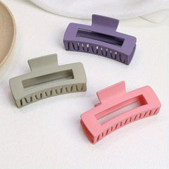 Large Hair Claw Clip Hollow Square Non-slip Hair Clip Women Girls Daily Party