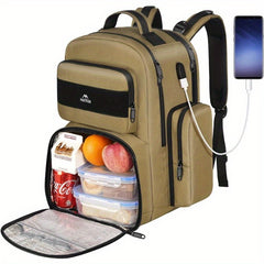 MATEIN Insulated Cooler Backpack for Men 17-Inch Travel Laptop Bag with USB Port