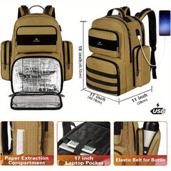 MATEIN Insulated Cooler Backpack for Men 17-Inch Travel Laptop Bag with USB Port