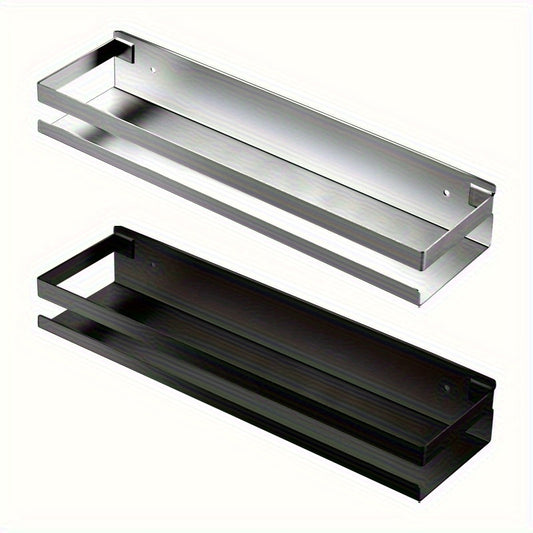 1pc Stainless Steel Storage Rack Thickened Kitchen Bathroom Organizer