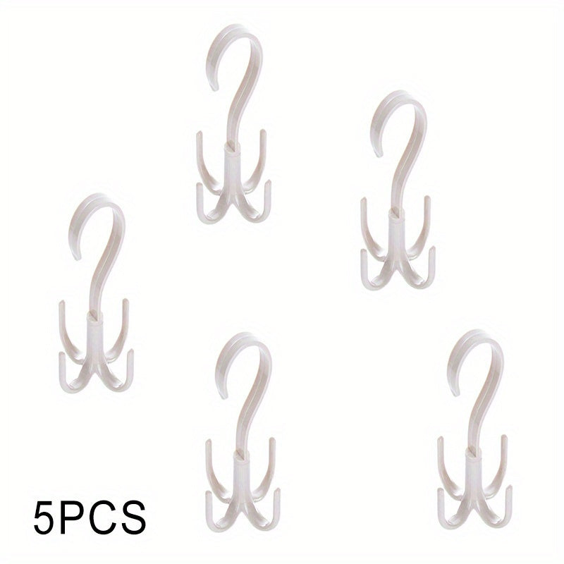 5pcs Garage Storage Hook Hanger 360 Rotatable Organizer