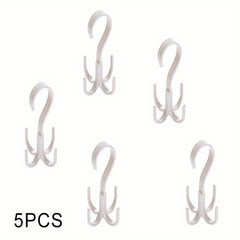 5pcs Garage Storage Hook Hanger 360 Rotatable Organizer