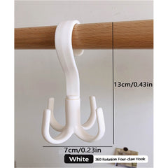 5pcs Garage Storage Hook Hanger 360 Rotatable Organizer