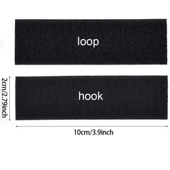 20pcs Hook And Loop Strips Double Sided Interlocking Tape 10cmx2cm Heavy Duty