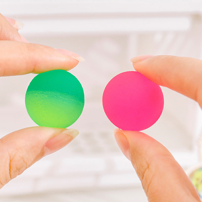 15pcs Colorful Bouncy Ball Set Mixed Toy Elastic Outdoor Bath Toys Random
