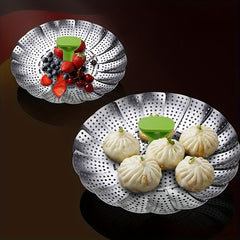 Foldable Steaming Rack Kitchen Tool for Home & Outdoor Cooking