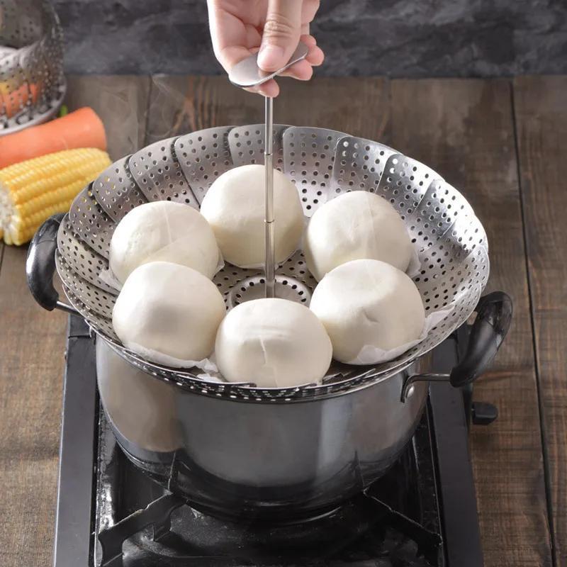 Foldable Steaming Rack Kitchen Tool for Home & Outdoor Cooking