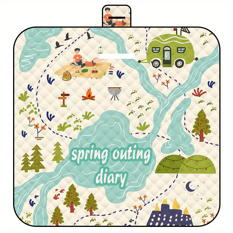 Waterproof Picnic Mat Sandproof Folding Mat for Picnic Beach