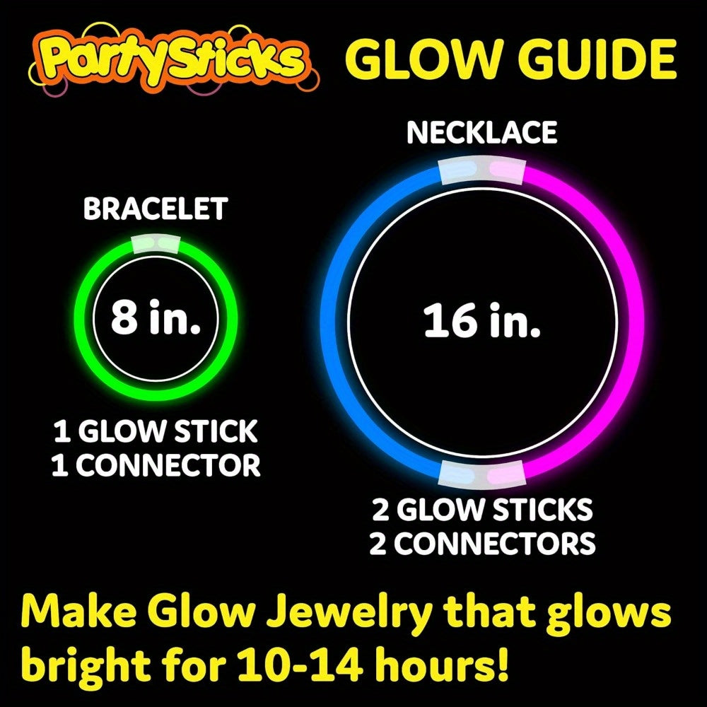 100pcs Glow Sticks Neon Party Decorations Glow Necklaces
