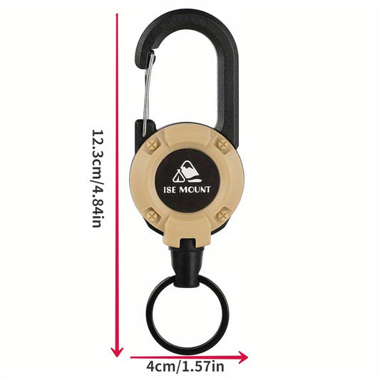Telescopic Keychain With Wire Rope Backpack Hanging Buckle