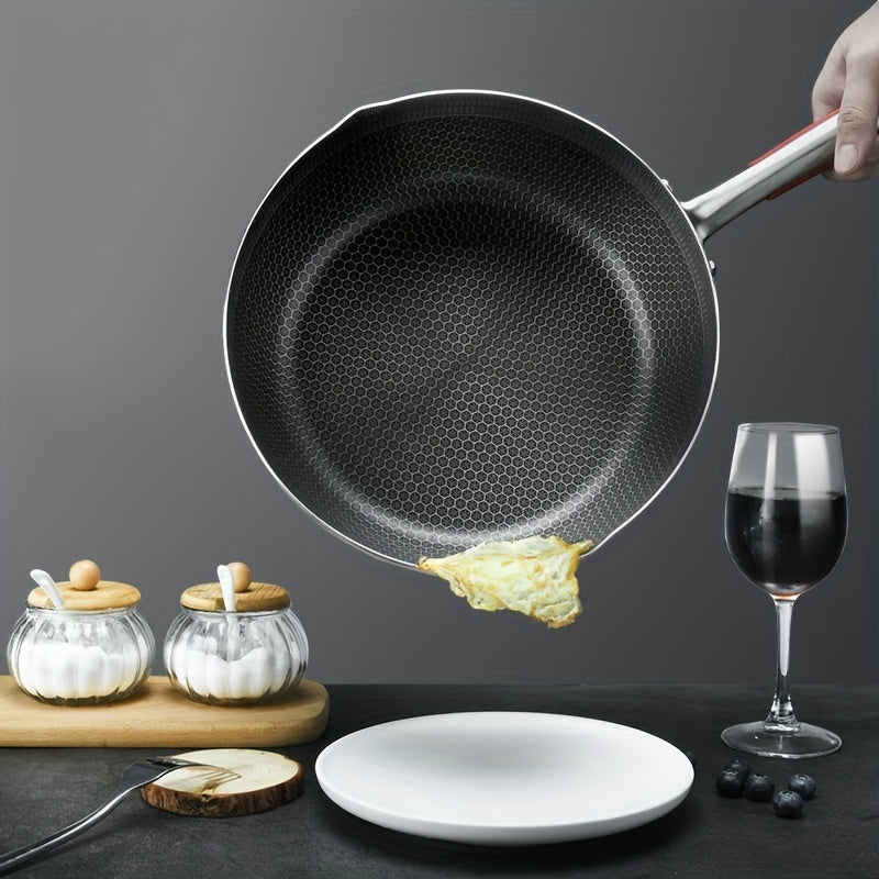 Non Stick Stainless Steel Frying Pan with Lid