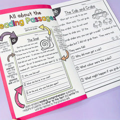 English Phonics Workbook for Kids - Colorful Sentence Training Book