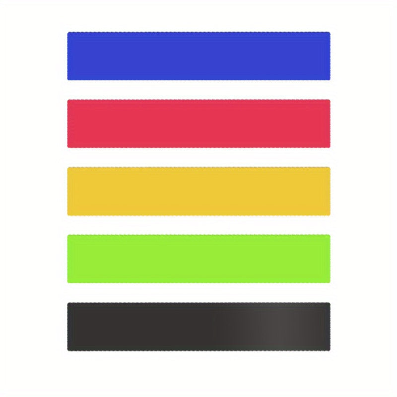 5pc Elastic Resistance Bands for Yoga Pilates Workout