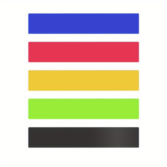 5pc Elastic Resistance Bands for Yoga Pilates Workout