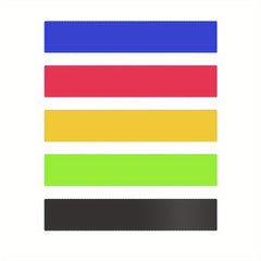 5pc Elastic Resistance Bands for Yoga Pilates Workout